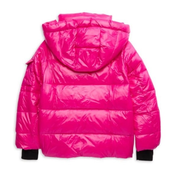 Saks Fifth S13 Little Girl's & Girl's Ella Hooded Puffer Jacket FUCHSIA - Picture 10 of 10